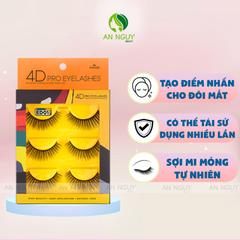 Lông Mi Giả Chuyên Nghiệp 4D Vacosi Pro Eyelashes 3 Cặp