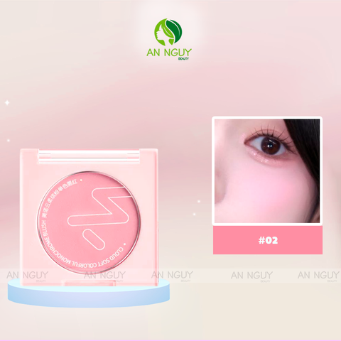 Phấn Má Hồng Menow Cloud Soft Sweetheart Monochrome Blush Hạt Phấn Siêu Mịn, Lên Màu Tự Nhiên 4.5g