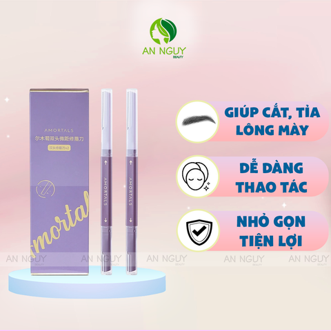Dao Cạo Lông Mày 2 Đầu Amortals Double Headed Macro Eyebrow Razor