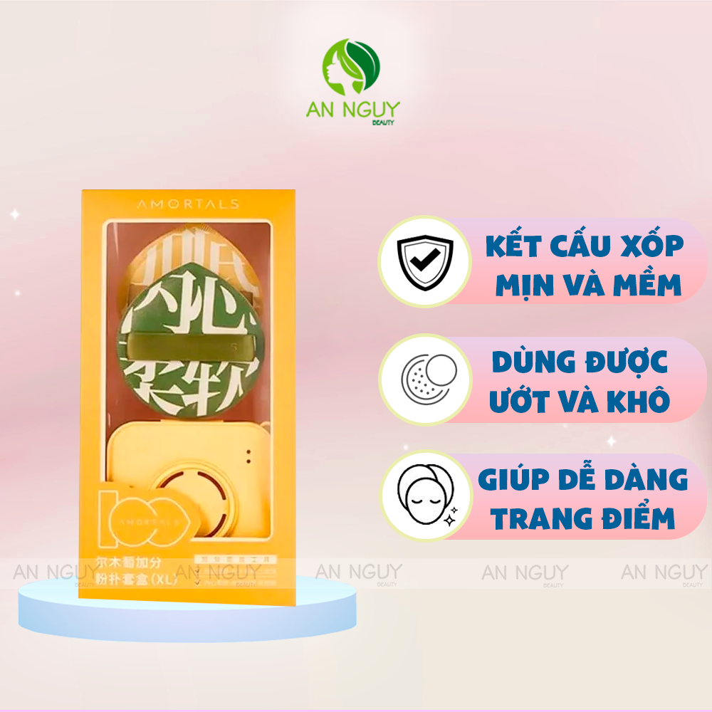 Bộ Bông Mút Amortals Bonus Points Powder Puff Set XL