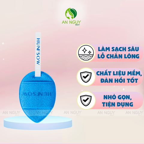 Bông Mút Rửa Mặt Bọt Biển Hunfsow Hình Giọt Nước Mềm Mại