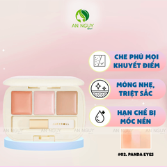 Bảng Che Khuyết Điểm 3 Màu Judydoll Moisturizing Three-Color Concealer Palette Che Phủ Cao 2.7g