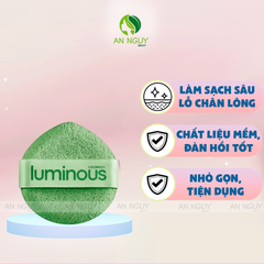 Bông Mút Rửa Mặt Colorkey Luminous Green Facial Cleangsing Sponge