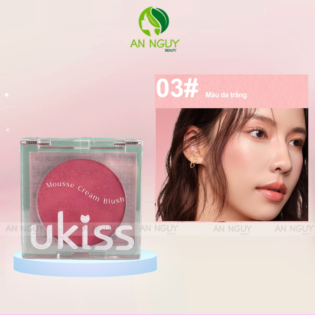 Má Hồng Kem Ukiss Temp Code Mousse Cream Blush 3.2g