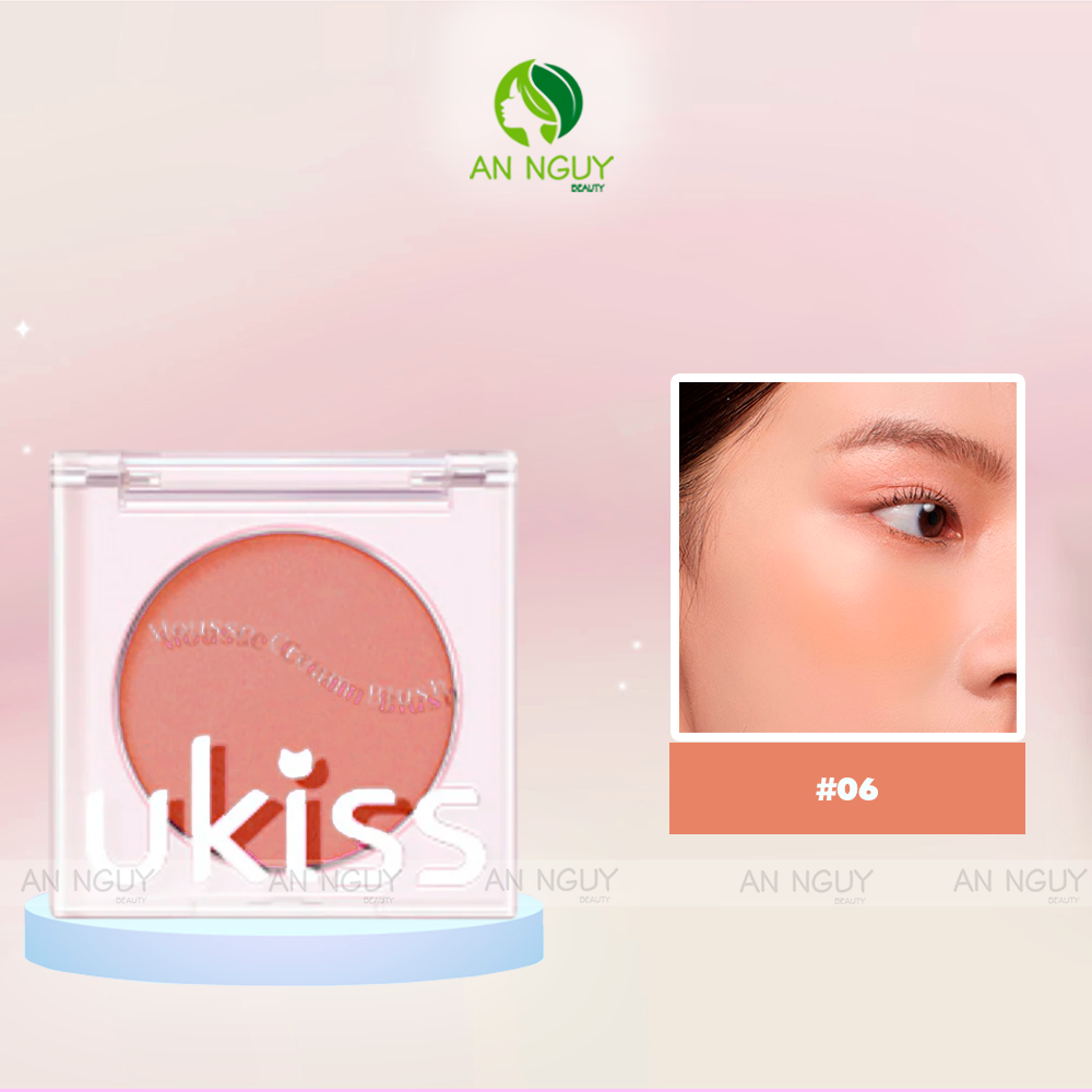 Má Hồng Kem Ukiss Temp Code Mousse Cream Blush 3.2g