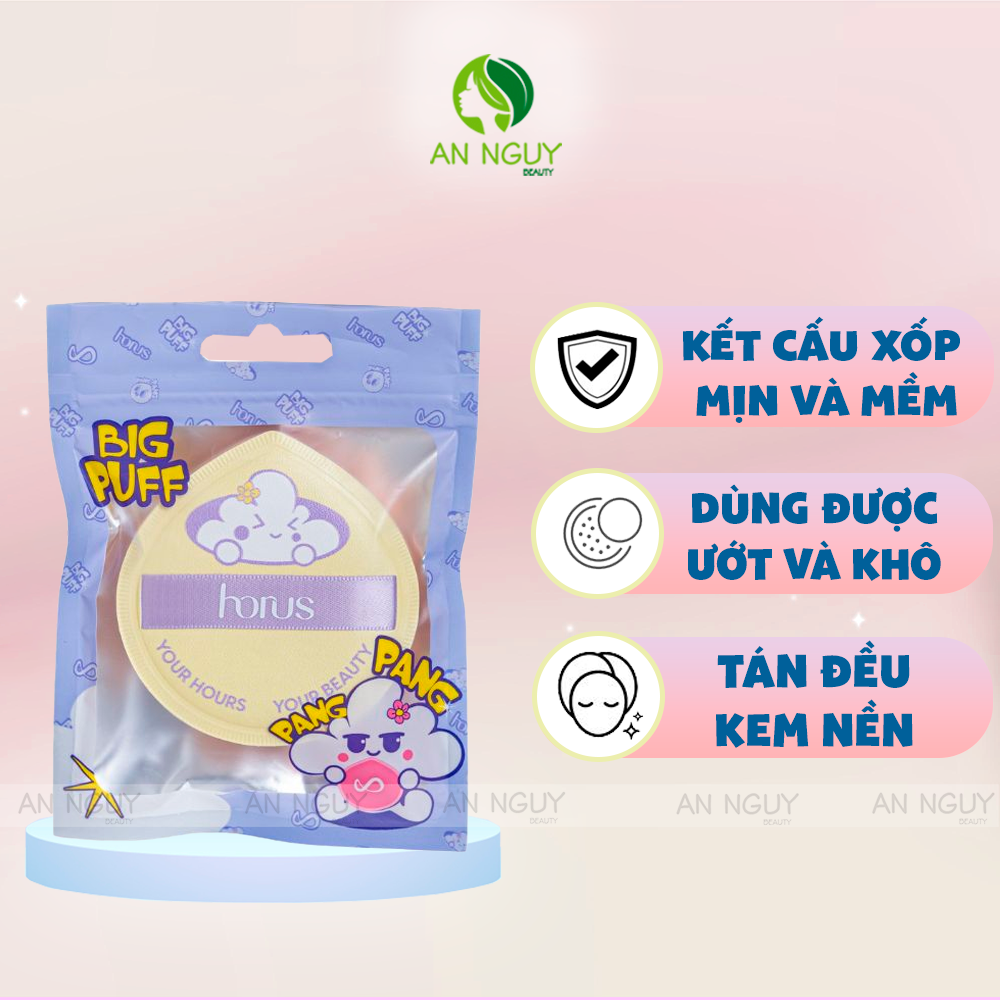 Bông Mút Trang Điểm Horus Pang Pang Big Puff Nhiều Màu