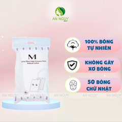 Bông Tẩy Trang Cotton Melomeli 100% Cotton Túi 50 Miếng