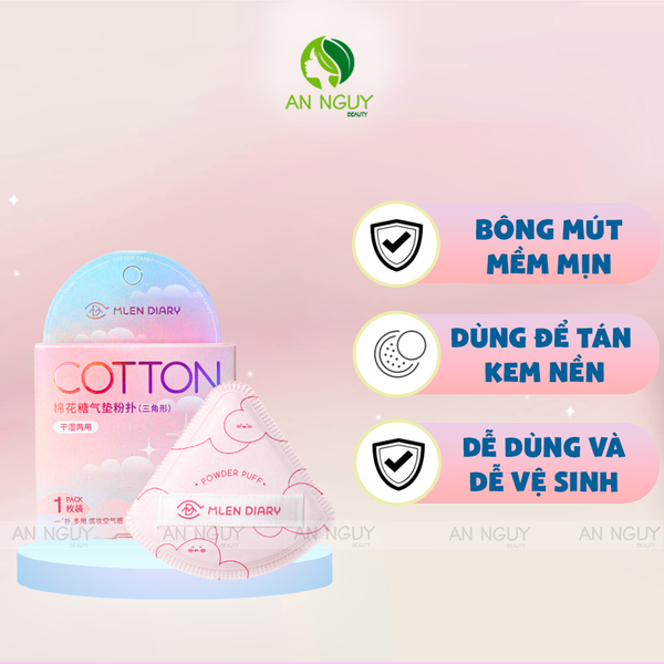 Bông Mút Trang Điểm Tam Giác Mlen Diary