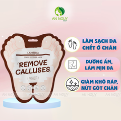 Mặt Nạ Da Chân Lanbena Foot Peel Mask Remove Calluses Làm Sạch Tế Bào Chết 40g/Đôi