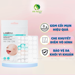 Miếng Dán Mụn Lanbena Invisible Acne Pimple Patch Hỗ Trợ Giảm Mụn, Làm Dịu Da