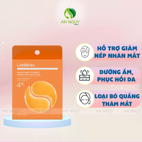 Mặt Nạ Mắt Lanbena Hydra Gel Eye Patches Giúp Giảm Quầng Thâm 14 Miếng/7 Đôi
