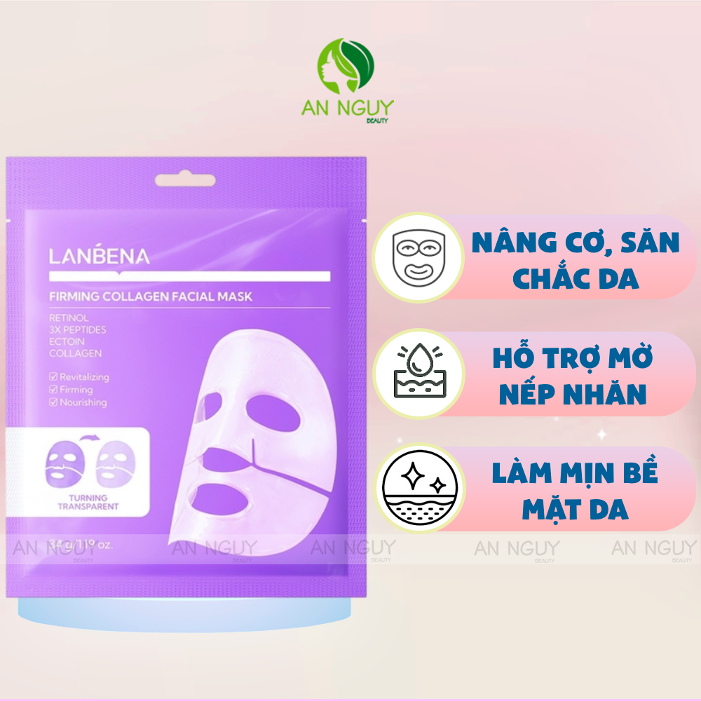 Mặt Nạ Thạch Lanbena Collagen Facial Mask Dưỡng Ẩm, Tăng Độ Đàn Hồi 34g