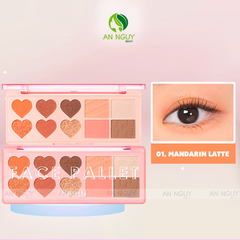 Bảng Phấn Mắt & Má Đa Năng 10 Ô Pinkflash Multi Face Palette PF-M02