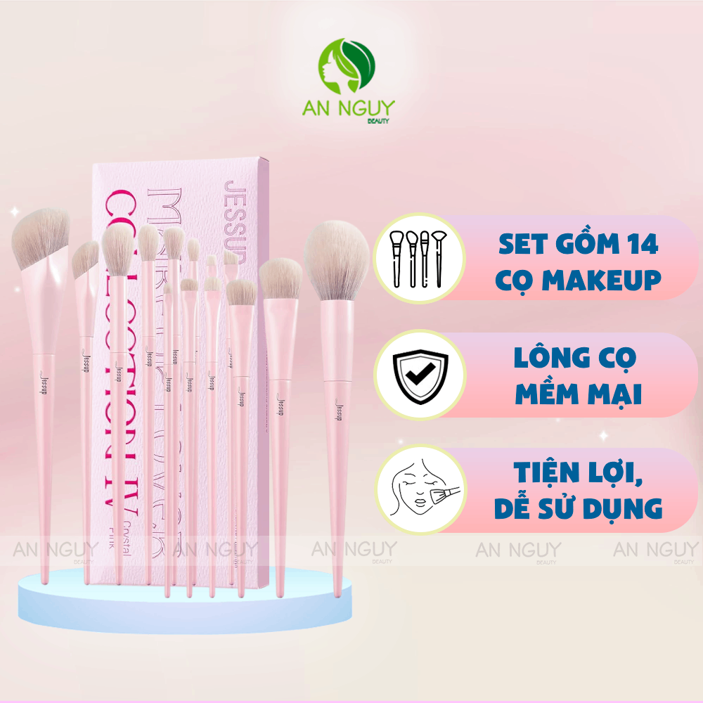 Bộ Cọ Trang Điểm 14 Cây Jessup Comprehensive Collection