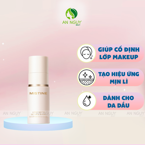 Xịt Khóa Nền Mistine Light Matte Setting Spray Dành Cho Da Dầu