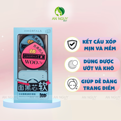 Bộ Bông Mút Amortals Bonus Points Powder Puff Set XL