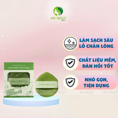 Bộ Bông Rửa Mặt Amortals Face Washing Puff Dùng Để Làm Sạch
