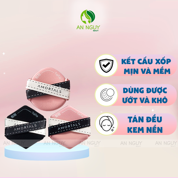 Set 3 Bông Mút Trang Điểm Amortals 