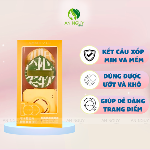 Bộ Bông Mút Amortals Bonus Points Powder Puff Set XL