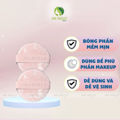 Set 2 Bông Phấn Phủ Amortals Artist Series Hand Garden Round Powder Puff