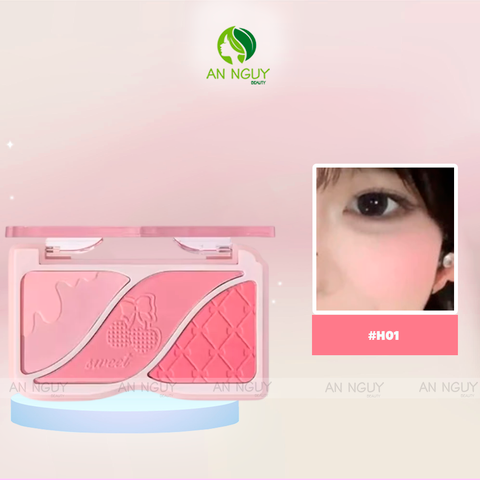 Phấn Má Hồng 3 Ô Hold Live Minor Triple-Color #H01