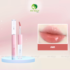 Son Kem 2 Đầu Mooekiss Dual Effect Lip Mud (1.5g x 2)