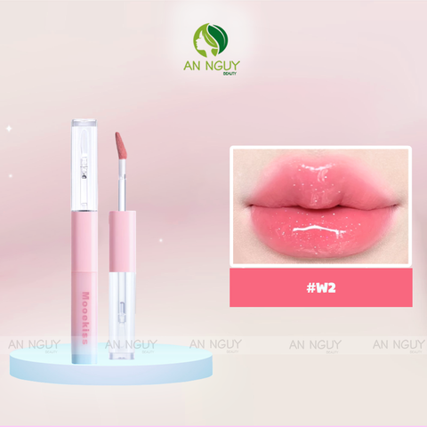 Son Kem 2 Đầu Mooekiss Dual Effect Lip Mud (1.5g x 2)