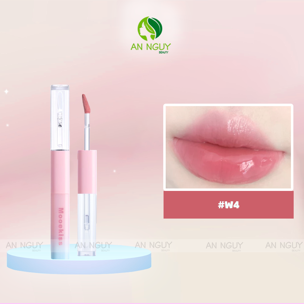 Son Kem 2 Đầu Mooekiss Dual Effect Lip Mud (1.5g x 2)