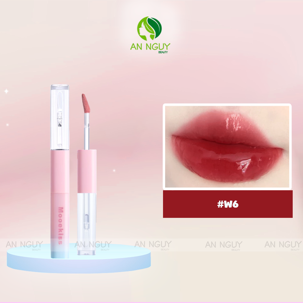 Son Kem 2 Đầu Mooekiss Dual Effect Lip Mud (1.5g x 2)