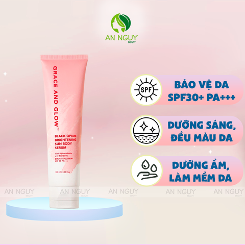 Sữa Dưỡng Thể Grace And Glow Black Opium Brightening Sun Body Serum Chống Nắng Làm Sáng Da 100ml