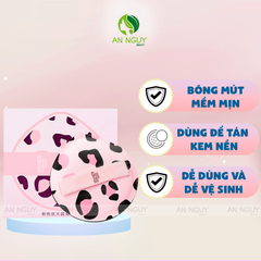 Mút Tán Nền Báo Đốm Guoxiaoniu Powder Puff