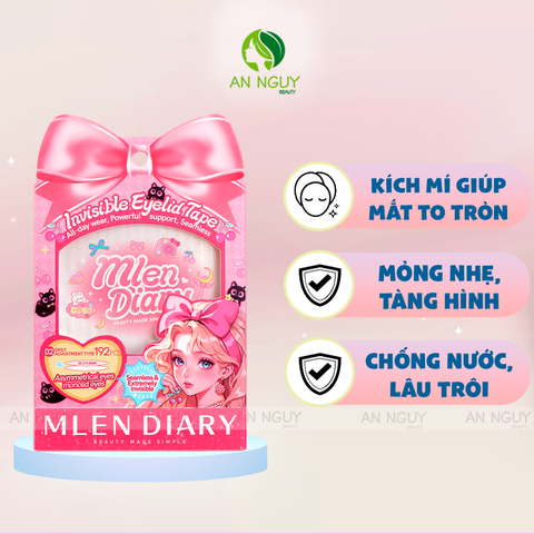Kích Mí Mlen Diary Invisible Eyelid Tape Hình Lưỡi Liềm Đa Năng