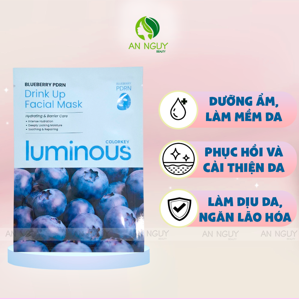 Mặt Nạ Dưỡng Da Thuần Chay Colorkey Luminous PDRN 25ml