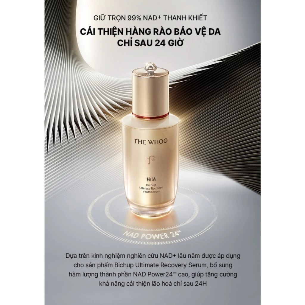 Tinh Chất Tự Sinh Chống Lão Hóa Thế Hệ Thứ 4 THE WHOO Bichup Ultimate Recovery Youth Serum