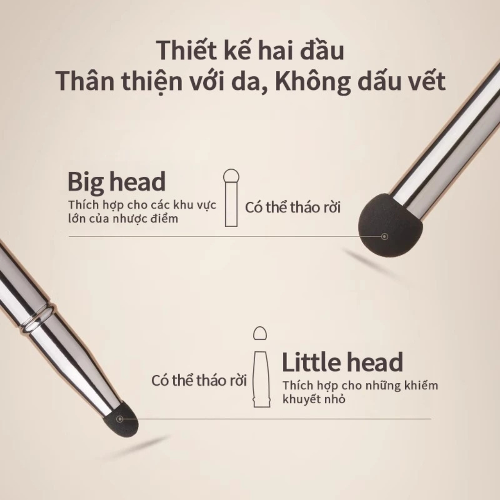 Bộ Cọ Che Khuyết Điểm Amortals Dual-Head Seamless Dotting Brushdual