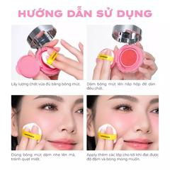 Má Hồng Thuần Chay Dạng Cushion Lemonade Mirror Mirror Blush Cushion 8g