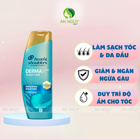 Dầu Gội Head & Shoulders Dermaxpro Scalp Care Repairing Moisture Anti Dandruff Shampoo 300ml