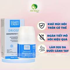 Lăn Khử Mùi Martiderm Driosec Dermoprotect Roll-On Chống Tiết Mồ Hôi 50ml