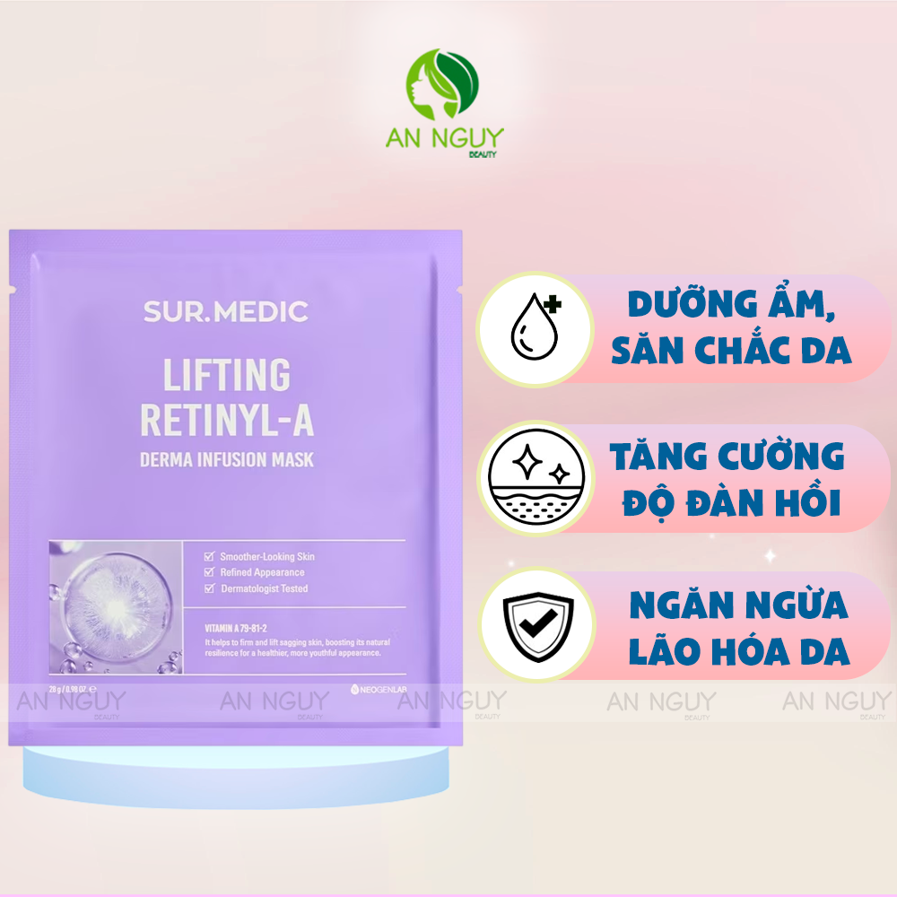 Mặt Nạ Sur.Medic Derma Infusion Mask Dưỡng Ẩm 28g