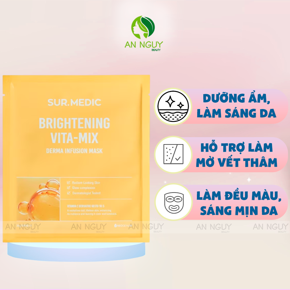 Mặt Nạ Sur.Medic Derma Infusion Mask Dưỡng Ẩm 28g