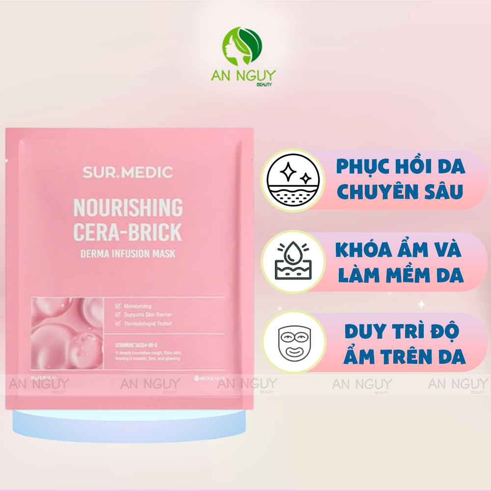 Mặt Nạ Sur.Medic Derma Infusion Mask Dưỡng Ẩm 28g