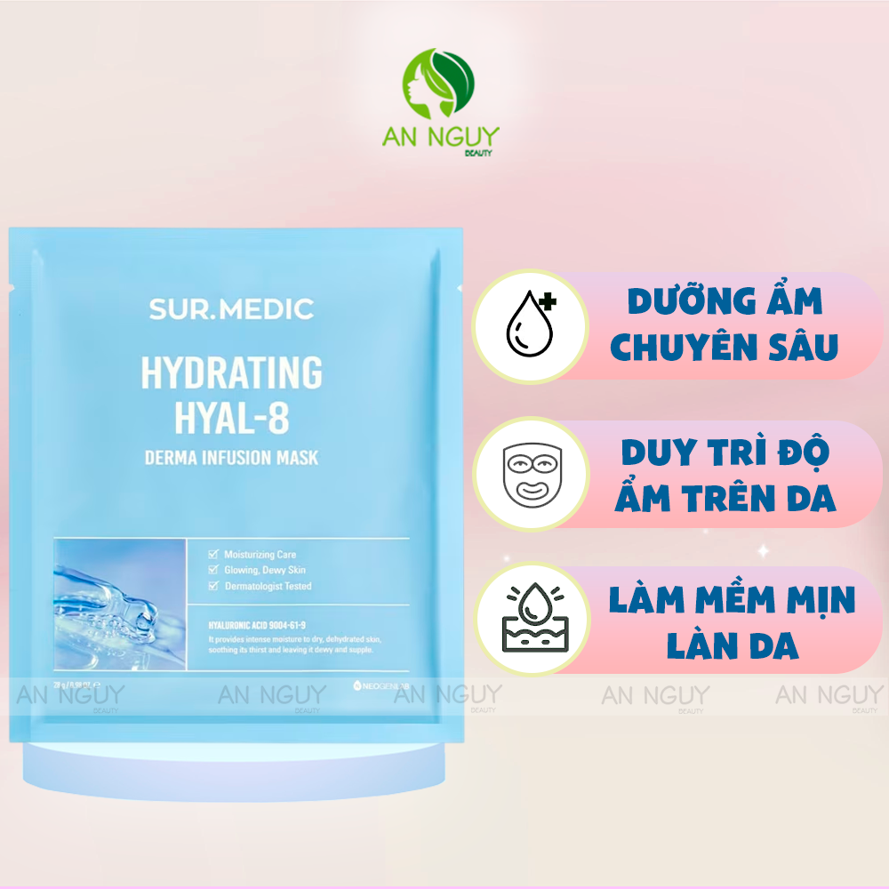 Mặt Nạ Sur.Medic Derma Infusion Mask Dưỡng Ẩm 28g