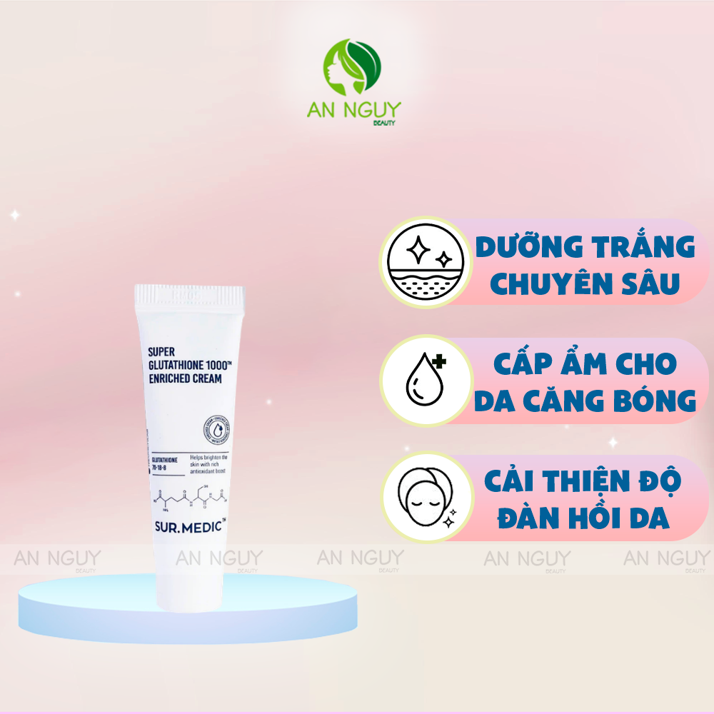 kem dưỡng ẩm glutathione Sur.Medic Super 1000TM Enriched Cream Dưỡng Trắng DaKem Dưỡng Sur.Medic Super Glutathione 1000TM Enriched Cream Dưỡng Trắn – annguy.beauty Buy PatchMD Glutathione Plus YCRF_wetsuits 500ml:500ml