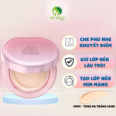 Phấn Nước 3CE Fitting Mesh Cover Cushion SPF40 PA+++ 11g