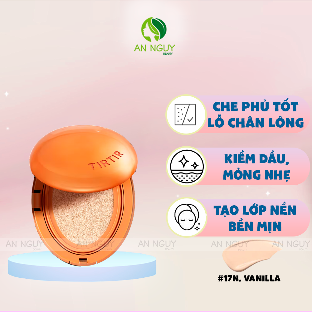 Phấn Nước Mini TIRTIR Mask Fit AI Filter Cushion Chuẩn Filter AI Hoàn Hảo, Kiềm Dầu Láng Mịn 4.5g