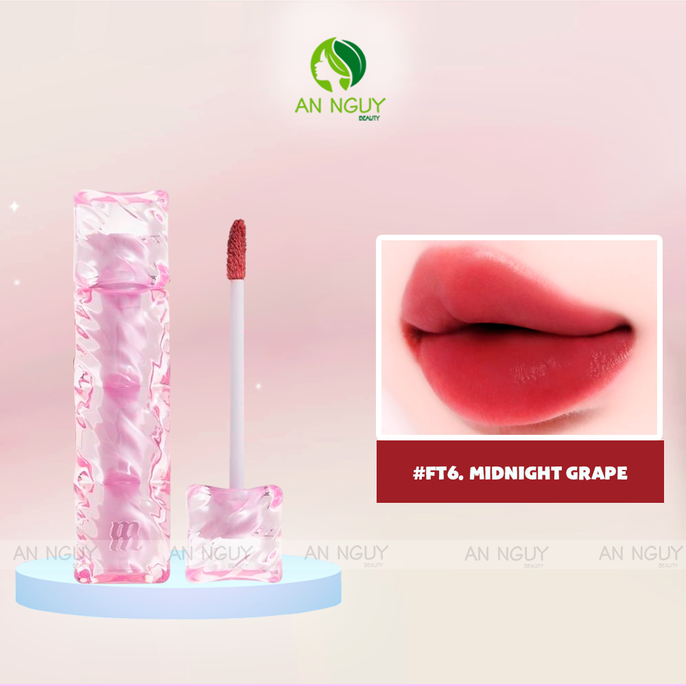 Son Tint Lì Merzy Water Fit Blur Tint Mịn Lì , Bền Màu, Fit Môi Tự Nhiên 3.7g