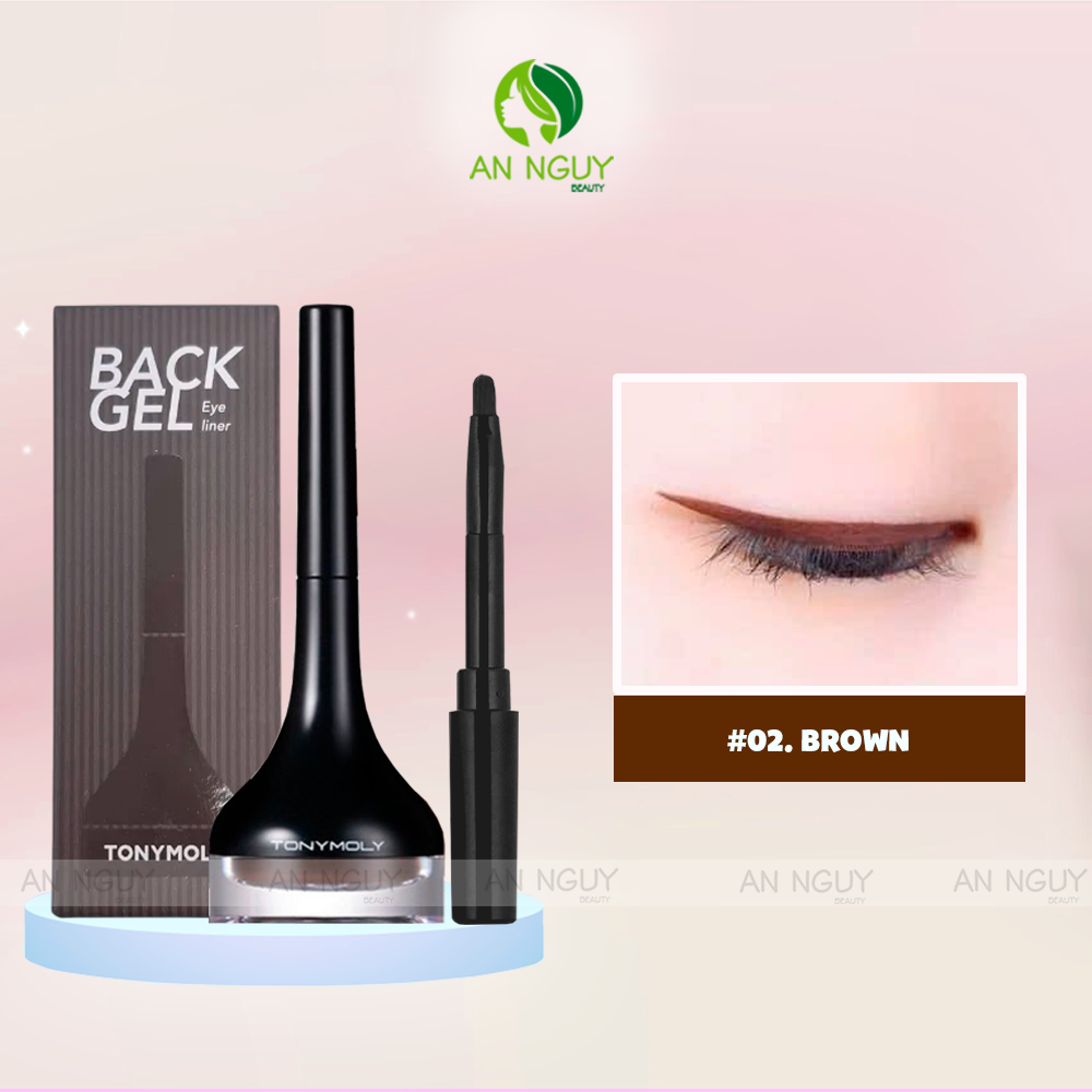 Gel Kẻ Mắt Tonymoly Back Gel Eyeliner Long Brush 4gr