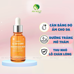 Tinh Chất Jumiso All Day Vitamin Brightening & Balancing Facial Serum Dưỡng Trắng, Mờ Thâm Mụn 30ml