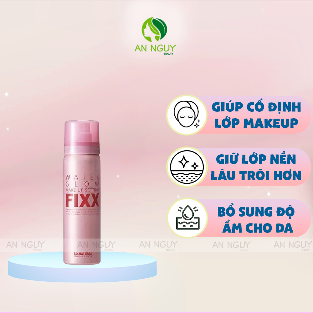 WATER GLOW MAKE UP SETTING FIXX 75ml ×4本 SO'NATURAL Water Glow Makeup Setting Fixx 75ml | DODO SKIN