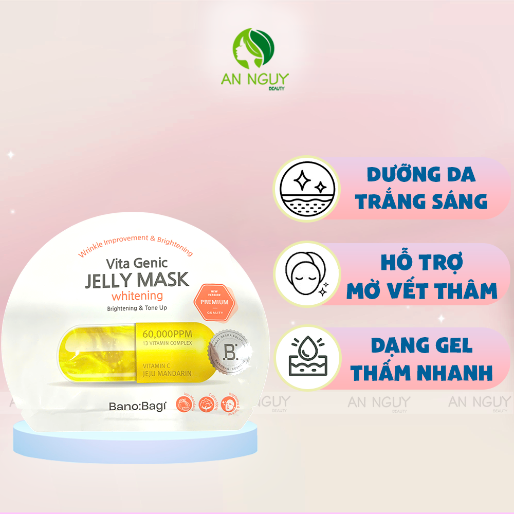 Mặt Nạ Bano:bagi Vita Genic Jelly Mask Dưỡng Da Trắng Khỏe 30gr